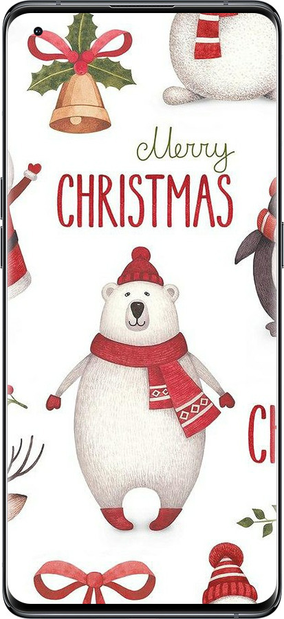 Силиконовый чехол Merry Christmas для Oppo Find X5 - 4106u-2602 изображение 