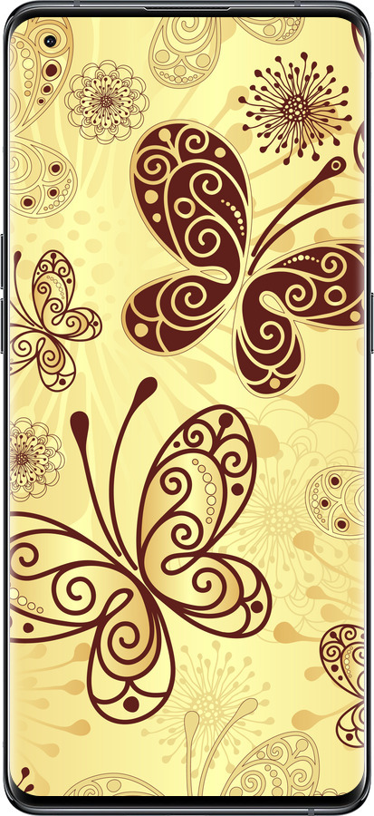 Силиконовый чехол Красивые бабочки для Oppo Find X5 - 4170u-2602 изображение 