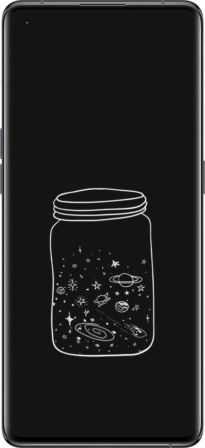 Силиконовый чехол Космос в банке для Oppo Find X5 - 4297u-2602 изображение 