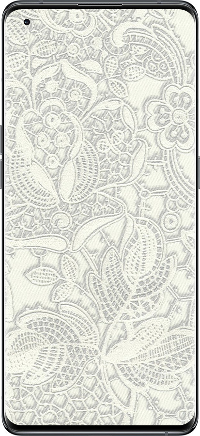 Силиконовый чехол Белое кружево для Oppo Find X5 - 4383u-2602 изображение 