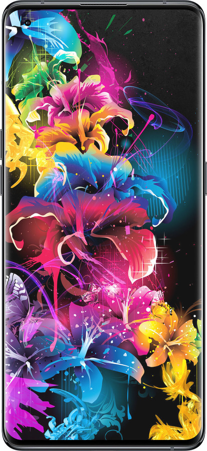 Силіконовий чехол Абстрактні квіти для Oppo Find X5 - 511u-2602 изображение 