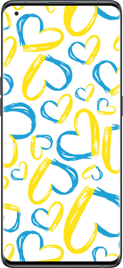 Силиконовый чехол Сердца UA для Oppo Find X5 - 5292u-2602 изображение 