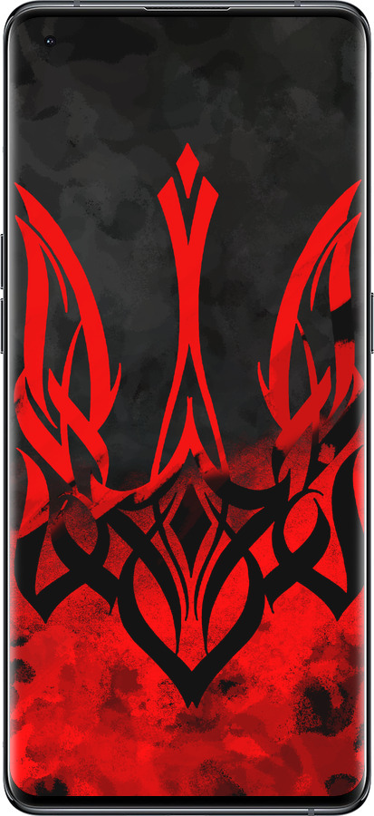 Силіконовий чехол Герб України  для Oppo Find X5 - 5312u-2602 изображение 