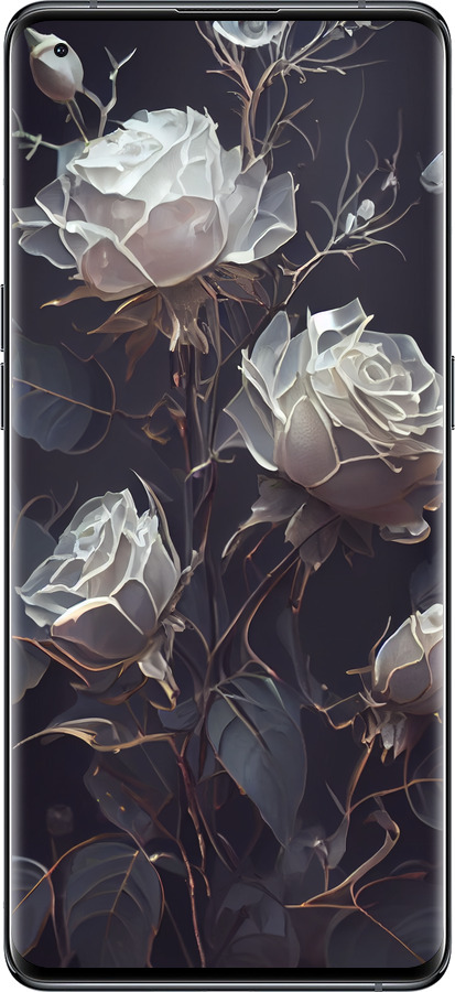 Силиконовый чехол Розы 2 для Oppo Find X5 - 5550u-2602 изображение 