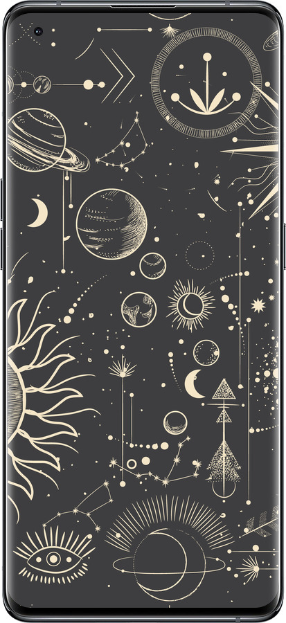 Силиконовый чехол Фаза луны для Oppo Find X5 - 5605u-2602 изображение 