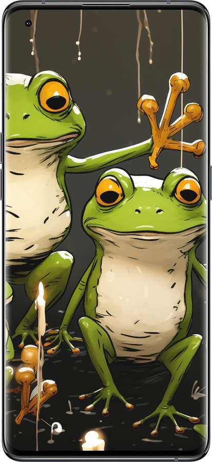 Силиконовый чехол Жабки 2 для Oppo Find X5 - 5657u-2602 изображение 