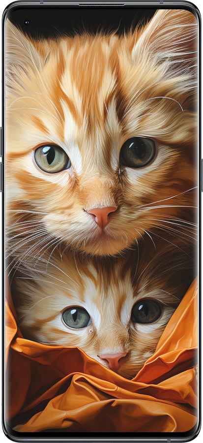 Силиконовый чехол Котики 2 для Oppo Find X5 - 5664u-2602 изображение 