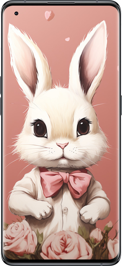 Силиконовый чехол Зайчик для Oppo Find X5 - 5669u-2602 изображение 