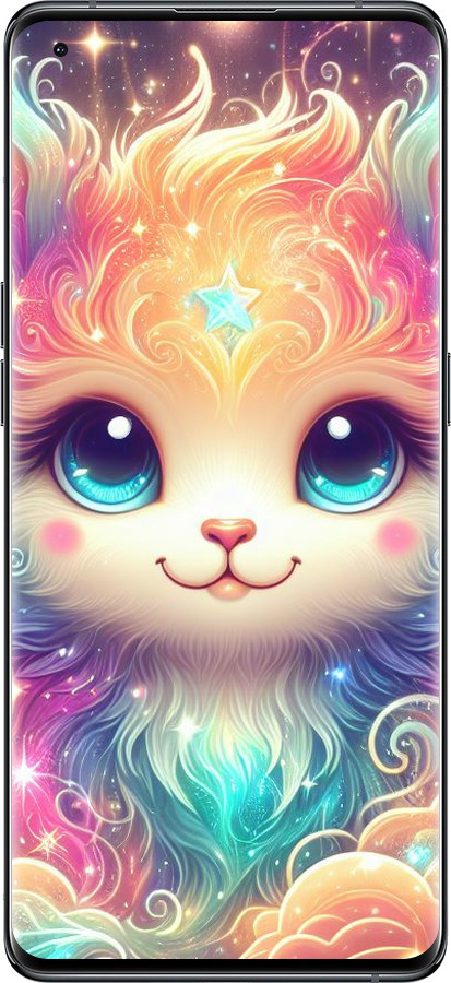 Силіконовий чехол Казкове кошеня для Oppo Find X5 - 5813u-2602 изображение 