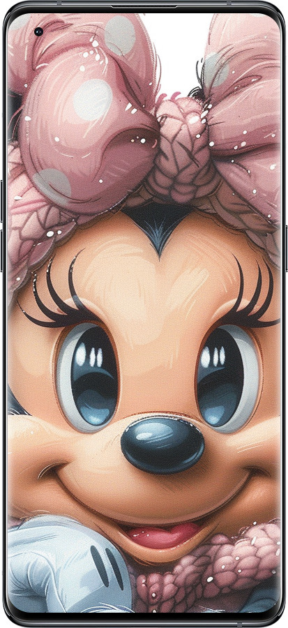 Силиконовый чехол Минни Маус с бантиком для Oppo Find X5 - 6055u-2602 изображение 