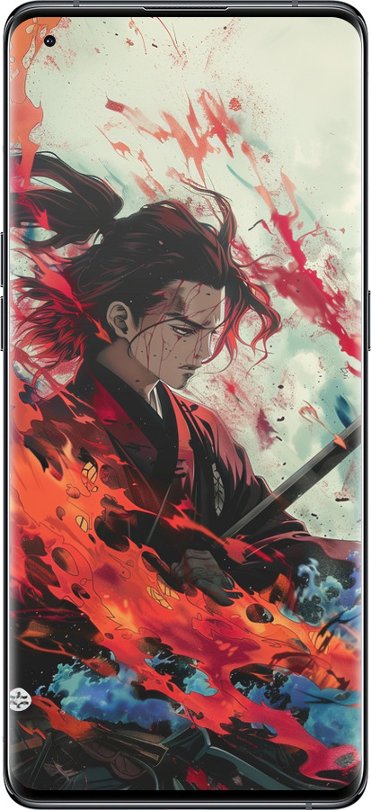 Силиконовый чехол Битва стихий для Oppo Find X5 - 6110u-2602 изображение 