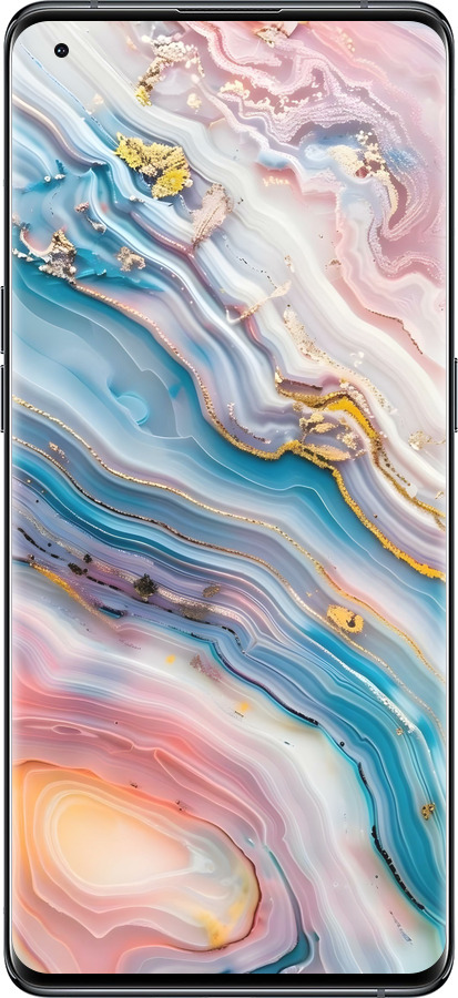 Силиконовый чехол Мрамор красивый для Oppo Find X5 - 6376u-2602 изображение 