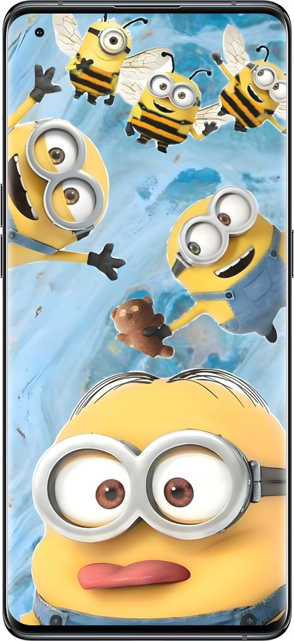 Силиконовый чехол Миньоны для Oppo Find X5 - 6386u-2602 изображение 