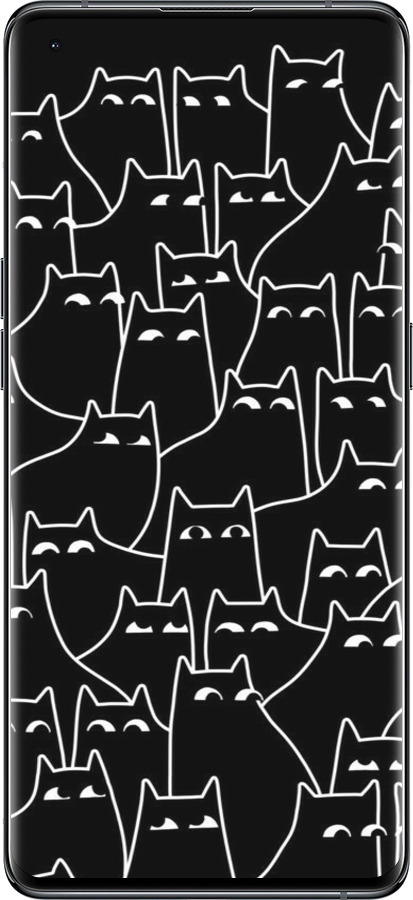 Силиконовый чехол С изображением кошек для Oppo Find X5 - 6470u-2602 изображение 