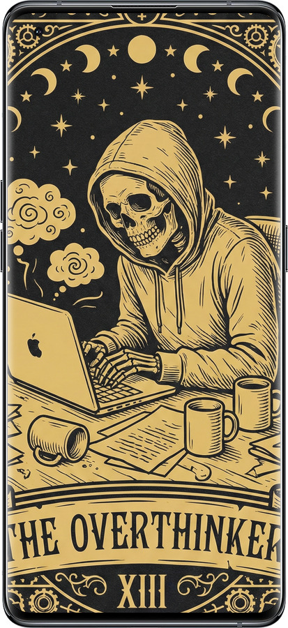 Силиконовый чехол The Overthinker для Oppo Find X5 - 6774u-2602 изображение 