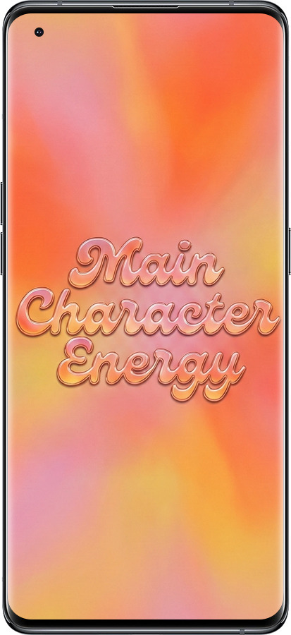 Силиконовый чехол Aura Gradient Main Character Energy Aesthetic Y2K для Oppo Find X5 - 6783u-2602 изображение 