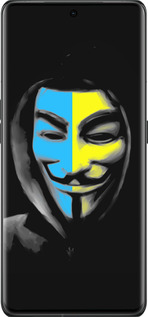 Силиконовый чехол Украинский анонимус для Oppo Find X6 Pro - 1062u-3041 изображение 