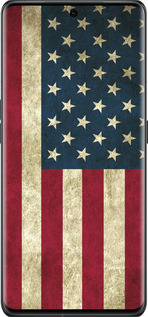 Силиконовый чехол Флаг США для Oppo Find X6 Pro - 395u-3041 изображение 