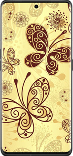 Силиконовый чехол Красивые бабочки для Oppo Find X6 Pro - 4170u-3041 изображение 