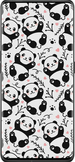 Силиконовый чехол Панды для Oppo Find X6 Pro - 4318u-3041 изображение 