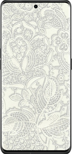 Силіконовий чехол Біле мереживо для Oppo Find X6 Pro - 4383u-3041 изображение 