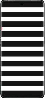 Силиконовый чехол Черно-белые полосы для Oppo Find X6 Pro - 4461u-3041 изображение 