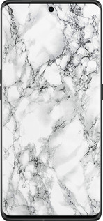 Силиконовый чехол Мрамор белый для Oppo Find X6 Pro - 4480u-3041 изображение 