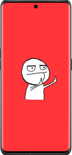 Силиконовый чехол Мем для Oppo Find X6 Pro - 4578u-3041 изображение 