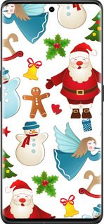 Силиконовый чехол Новогодний 1 для Oppo Find X6 Pro - 4614u-3041 изображение 