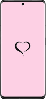 Силіконовий чехол Серце 1 для Oppo Find X6 Pro - 4730u-3041 изображение 