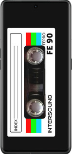 Силиконовый чехол Кассета с90 для Oppo Find X6 Pro - 4894u-3041 изображение 