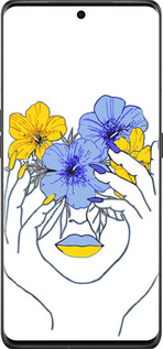 Силиконовый чехол Девушка v4 для Oppo Find X6 Pro - 5276u-3041 изображение 