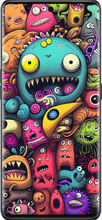 Силіконовий чехол Смішні монстри для Oppo Find X6 Pro - 5549u-3041 изображение 