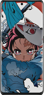 Силиконовый чехол Танджиро Камадо для Oppo Find X6 Pro - 5574u-3041 изображение 