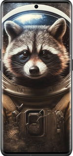 Силиконовый чехол Raccoon austronaut для Oppo Find X6 Pro - 5581u-3041 изображение 