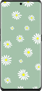 Силиконовый чехол Ромашки v4 для Oppo Find X6 Pro - 5603u-3041 изображение 