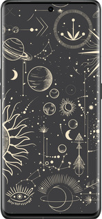 Силиконовый чехол Фаза луны для Oppo Find X6 Pro - 5605u-3041 изображение 