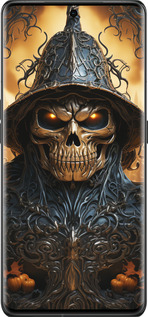 Силиконовый чехол Череп 2 для Oppo Find X6 Pro - 5652u-3041 изображение 