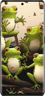 Силиконовый чехол Жабки для Oppo Find X6 Pro - 5656u-3041 изображение 