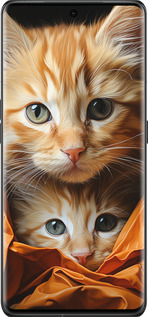 Силиконовый чехол Котики 2 для Oppo Find X6 Pro - 5664u-3041 изображение 