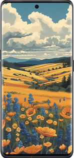 Силиконовый чехол Украинское поле для Oppo Find X6 Pro - 6082u-3041 изображение 