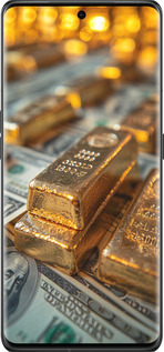 Силиконовый чехол Слитки и доллары для Oppo Find X6 Pro - 6105u-3041 изображение 