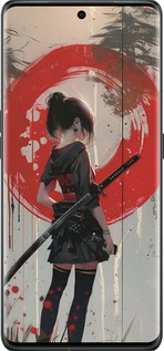 Силиконовый чехол Сумерки воина: Танец с катаной для Oppo Find X6 Pro - 6123u-3041 изображение 