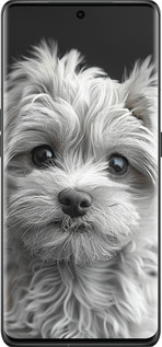 Силиконовый чехол Мальтипу на чорном фоне для Oppo Find X6 Pro - 6156u-3041 изображение 