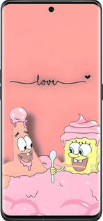 Силиконовый чехол Спанч Боб для Oppo Find X6 Pro - 6282u-3041 изображение 