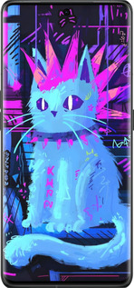 Силиконовый чехол Кот панк для Oppo Find X6 Pro - 6311u-3041 изображение 