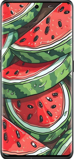 Силиконовый чехол Арбуз для Oppo Find X6 Pro - 6315u-3041 изображение 