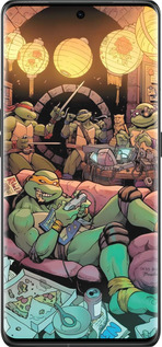 Силиконовый чехол Черепашки нинзя для Oppo Find X6 Pro - 6346u-3041 изображение 