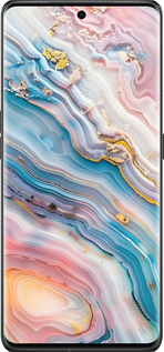 Силиконовый чехол Мрамор красивый для Oppo Find X6 Pro - 6376u-3041 изображение 