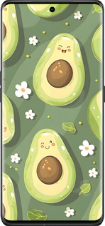 Силиконовый чехол Авокадо для Oppo Find X6 Pro - 6380u-3041 изображение 